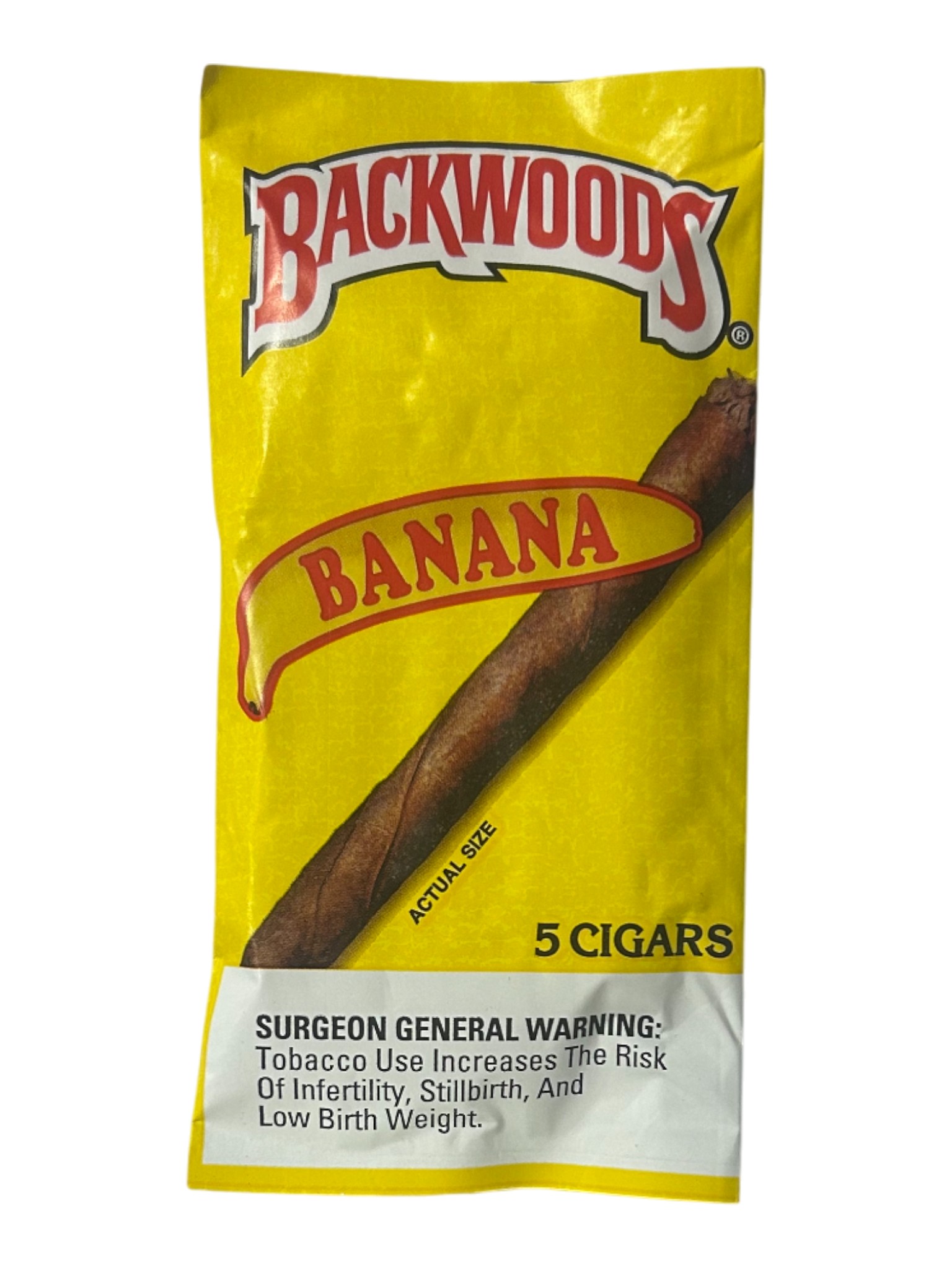 BACKWOODS 5PK • BANANA - BACKWOODS 5PK BANANA