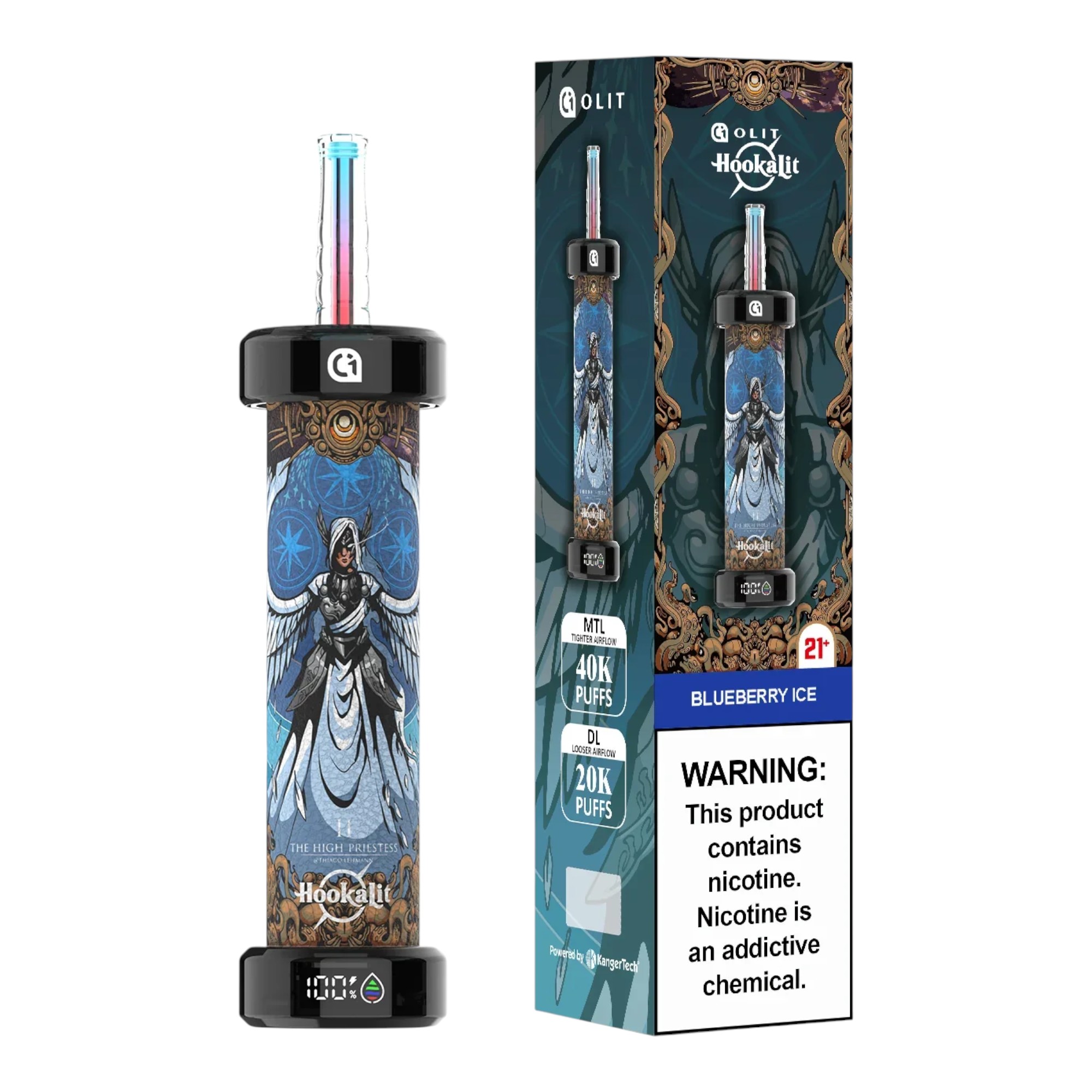 OLIT HOOKALIT 40K • Blueberry Ice - OLIT HOOKALIT 40K BLUEBERRY ICE