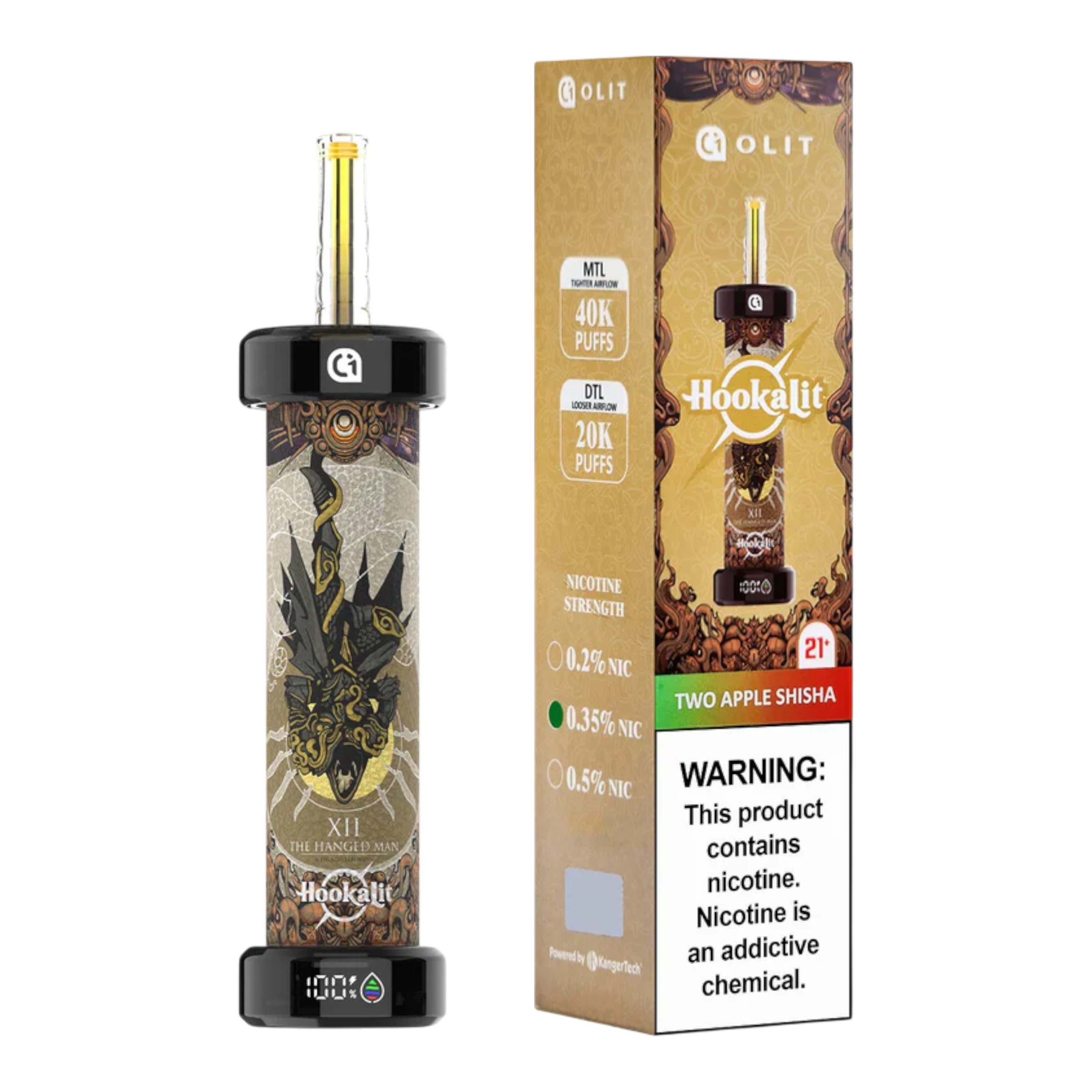 OLIT HOOKALIT 40K • TWO APPLE SHISHA - OLIT HOOKALIT 40K TWO APPLE SHISHA